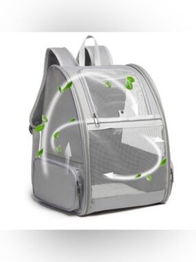 Texsens Pet Travel Backpack - Grey Mesh